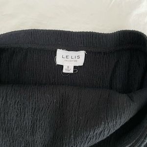 Black strapless bodysuit